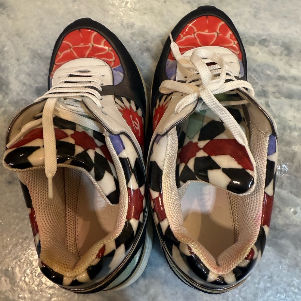 Chanel Colorful Patterned Sneakers size 42. Like new. Worn once - Picture 14 of 14